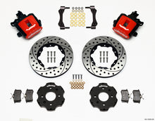 Wilwood [90-92 Integra] Combination Parking Brake Rear Kit - 11.00-Inch Drilled Rotors, Red Calipers