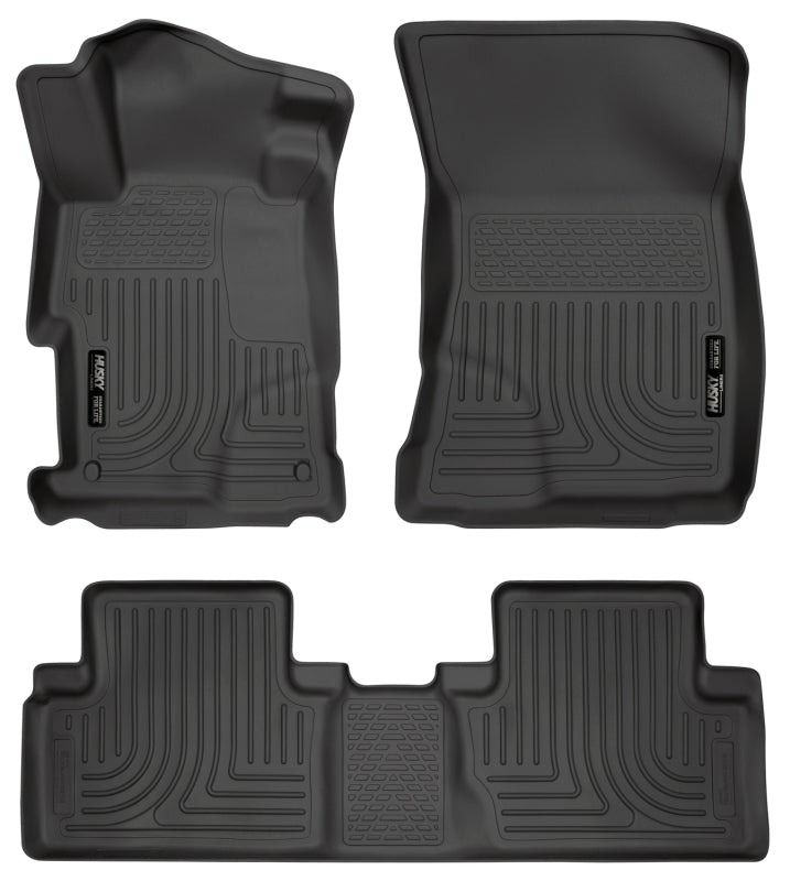 Husky Liners [12-13 Civic] WeatherBeater Front and 2nd Seat Floor Liners - Black