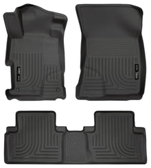 Husky Liners [12-13 Civic] WeatherBeater Front and 2nd Seat Floor Liners - Black