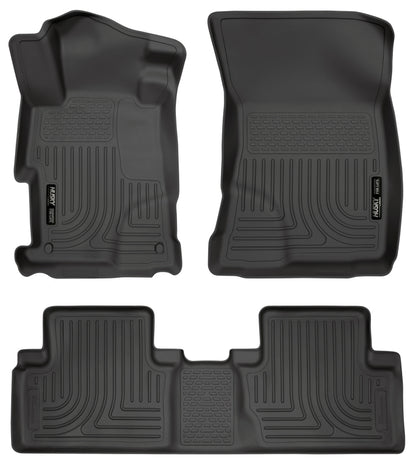 Husky Liners [12-13 Civic] WeatherBeater Front and 2nd Seat Floor Liners - Black