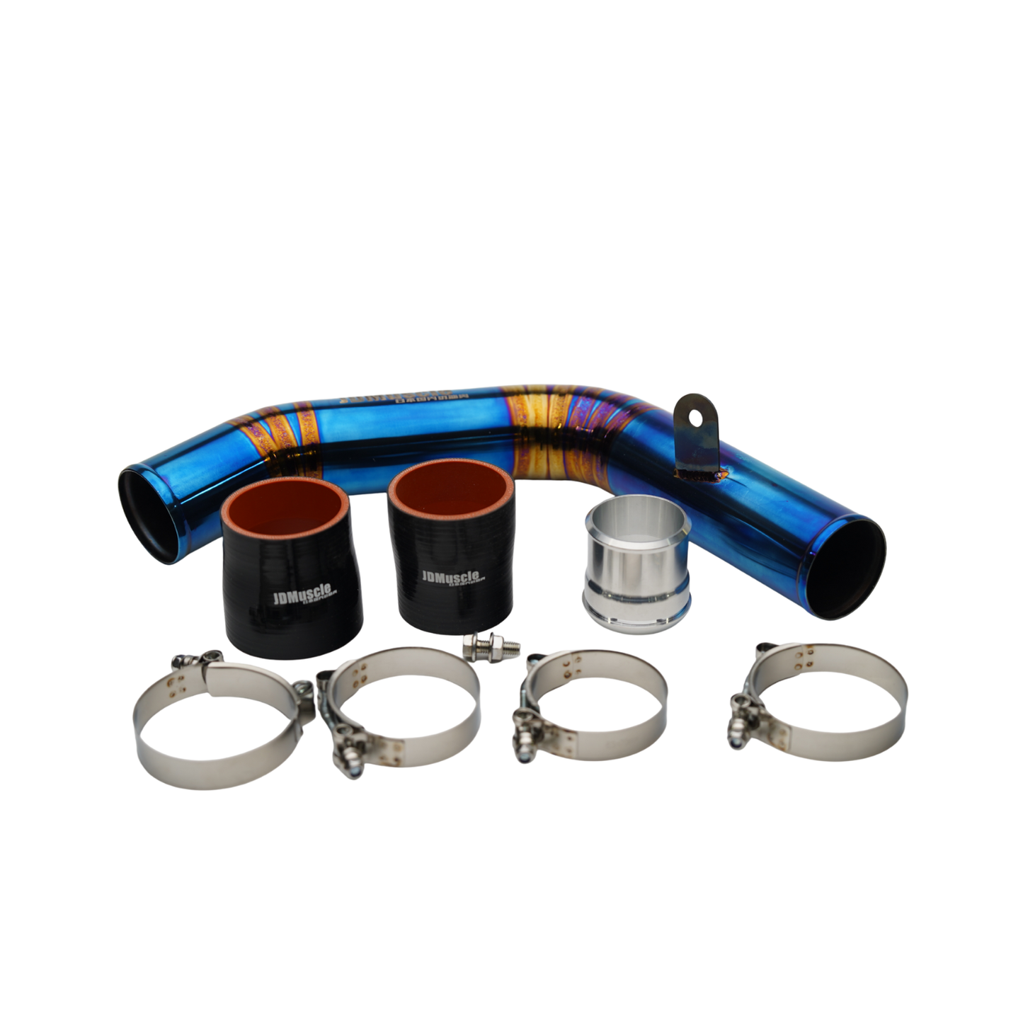 JDMuscle [22-26 WRX] Titanium Top Mount Charge Pipe