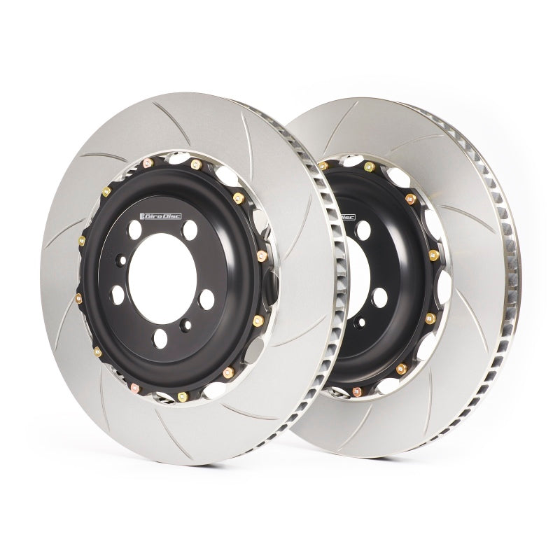 GiroDisc [15-21 Civic Type R FK8] Slotted Rear Rotors - Natural Finish