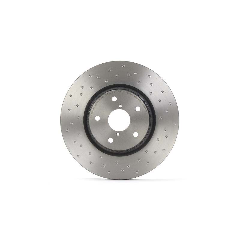 Brembo OE [15-20 WRX] XTRA Drilled Front Brake Rotor - Black Finish