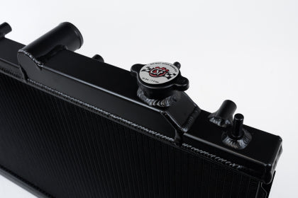 CSF [08-21 WRX/STI] 1-Row 31mm High-Performance Aluminum Radiator - Black