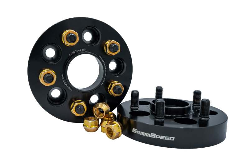 GrimmSpeed [02-14 WRX] 5x100 15mm Wheel Spacers, Pair - Black