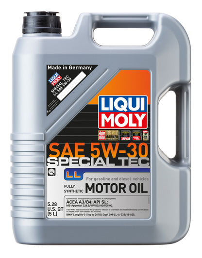 LIQUI MOLY Special Tec LL SAE 5W-30 Motor Oil, 5 Liter