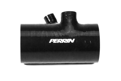 Perrin 2022+ Subaru WRX Black 3in Turbo Inlet Hose w/ Nozzle | Short