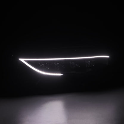 AlphaRex [16-21 Civic] Nova-Series LED Projector Headlights with Active Lighting and Sequential Signal - Alpha Black