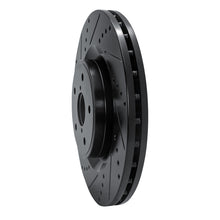 DFC [18-25 WRX] Front Left Drilled and Slotted Brake Rotor - Black, Part Number DF633-13041L