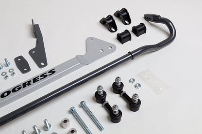 Progress Technology [88-91 Civic/CRX] Rear Adjustable Sway Bar System - 22mm Black