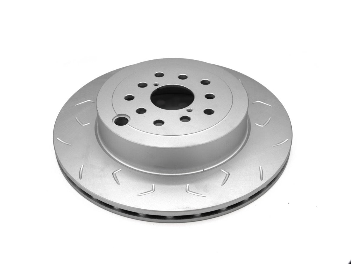 [18 - 21 STI] FactionFab Slotted Rear Rotor V2 Dual Drilled 5x100/114 - JDMuscleBrake RotorsFFA1.10297.1