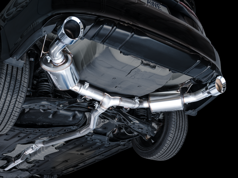 AWE Tuning [22-26 Civic Si/Integra] Touring Edition Catback Exhaust - Dual Chrome Silver Tips - Part AWE3015-32331