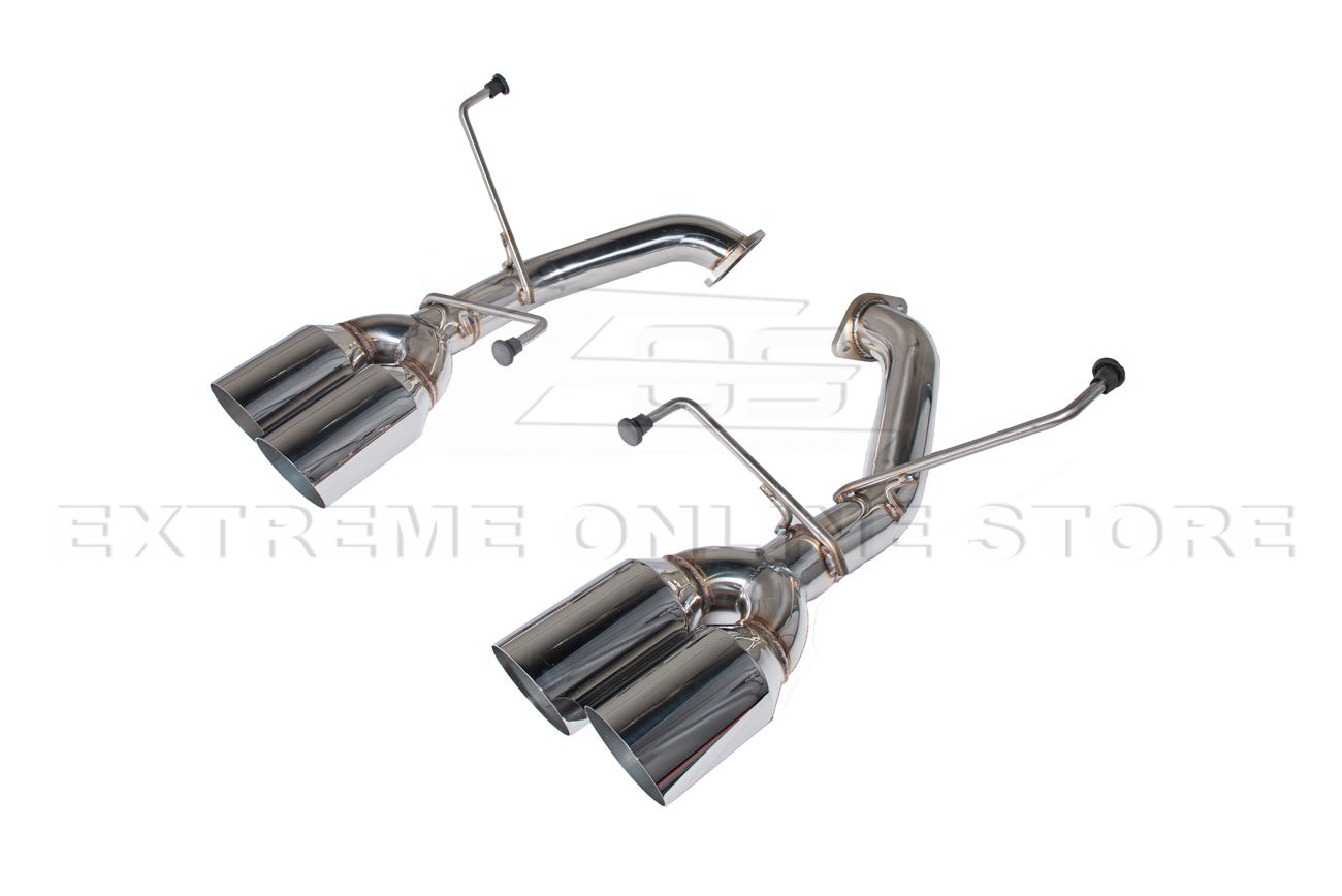 EXTREME ONLINE STORE 22-UP WRX AXLE BACK MUFFLER DELETE DOUBLE WALL 4" QUAD TIPS EXHAUST