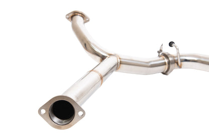 EXTREME ONLINE STORE 22-UP WRX 3" TO 2.5" PIPING T304 STAINLESS STEEL RESONATED MID PIPE | EXT-MP055