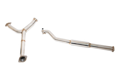 EXTREME ONLINE STORE 22-24 WRX 3" TO 2.5" PIPING T304 STAINLESS STEEL RESONATED MID PIPE | EXT-MP055