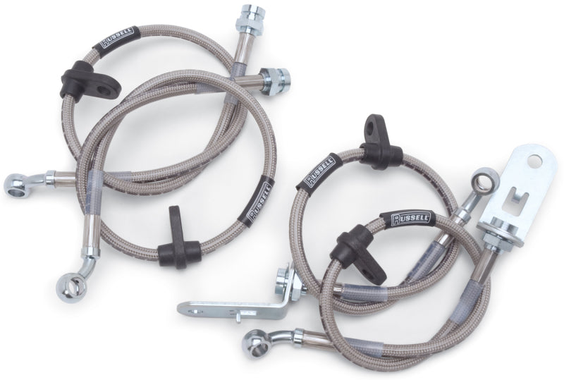 Russell Performance [03-05 Civic Si] [02-06 RSX Type S] Brake Hose Kit - Stainless Steel Braided