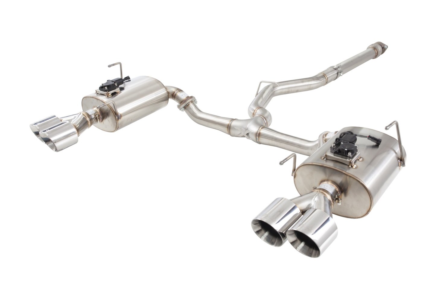 XForce [22-25 WRX] 304 Stainless Steel 3" Varex Valved Cat-Back System with Quad Tips | ESSWVB22VKCS
