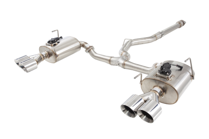 XForce [22-25 WRX] 304 Stainless Steel 3" Varex Valved Cat-Back System with Quad Tips | ESSWVB22VKCS