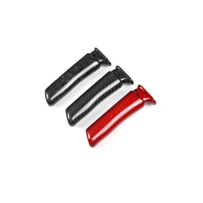 JDMuscle 15-25 Subaru WRX/ 15-21 STI Carbon Fiber E-Brake Handle - Twill/ Red / Forged - Return