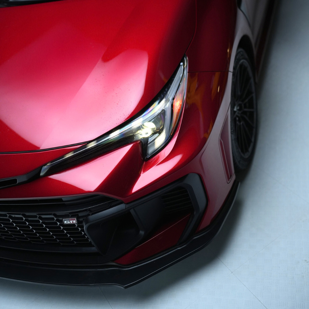 JDMuscle [25-26 GR Corolla] Spec Kogeki Front Lip | Matte/Gloss Black and Carbon Fiber