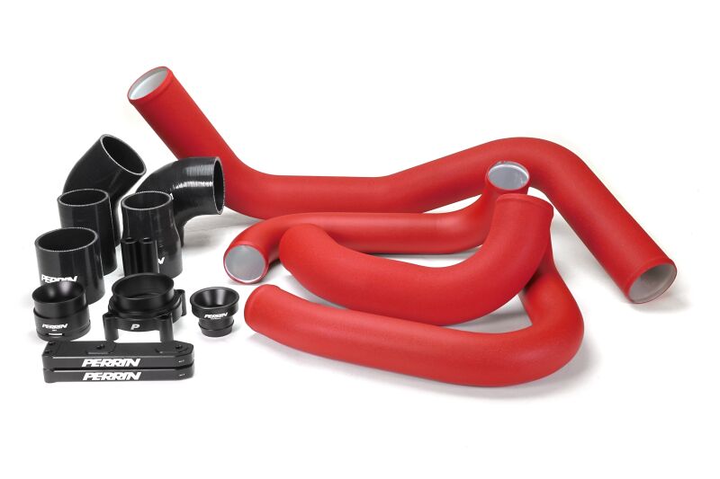 Perrin Performance [22-26 WRX] Front-Mount Intercooler Boost Tube Kit - Red