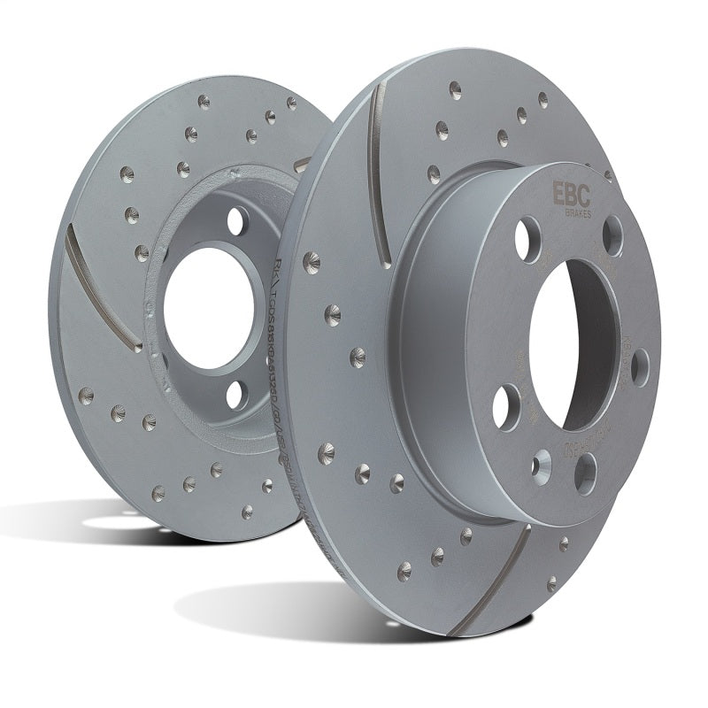 EBC [13-18 Forester] [12-17 Impreza] GD Sport Rear Slotted Rotors - Black