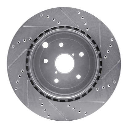 DFC [18-25 WRX] Rear Left Drilled and Slotted Brake Rotor - Silver