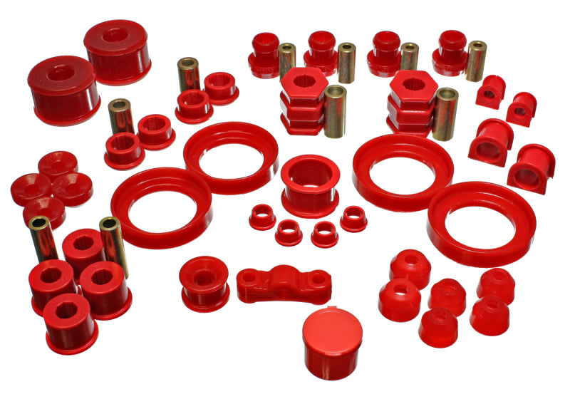 Energy Suspension [99-00 Civic Si] Hyper-Flex Master Bushing Set - Red, Part 16.18109R
