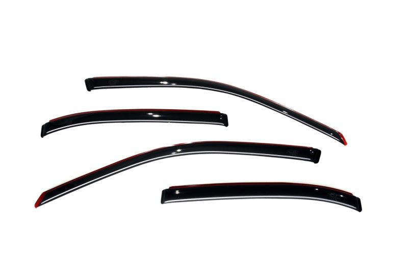 AVS [02-05 Civic] Ventvisor In-Channel Front & Rear Window Deflectors, 4-Piece - Smoke, Part Number AVS194213