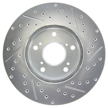 StopTech Select Sport [98-02 Accord] [06-08 Civic GX] Right Front Drilled and Slotted Rotor - Zinc-Coated
