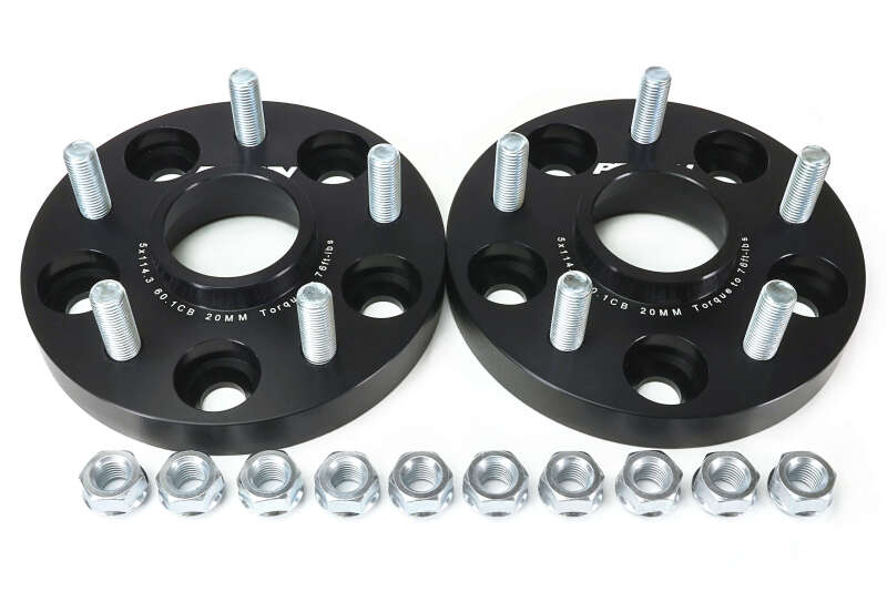Perrin Performance [23-26 GR Corolla] Wheel Spacers - 20mm, Black