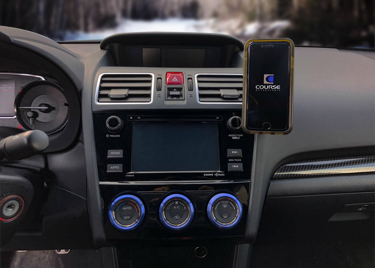 Course Motorsports [15-21 WRX, 14-18 Forester, 12-16 Impreza, 13- 17 Crosstrek] Direct Fit Phone Mount