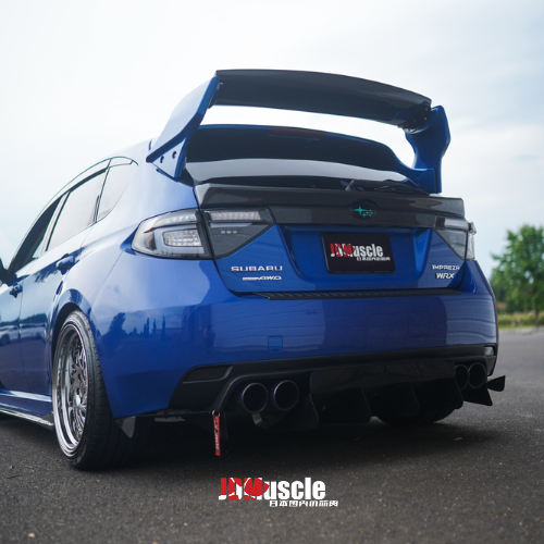 JDMuscle [08-14 WRX/STI] VS Style Spoiler w/ Brake Lights | ABS / Paint Matched / Partial Carbon Fiber - Return