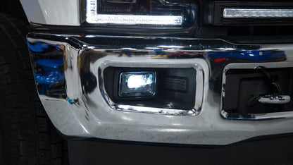 2015 - 2020 F150 / 2017 - 2022 F250 F350 LED Fog Lights w/Black Housing - OLM - JDMuscleOLME.16051.1