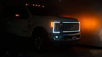 2015 - 2020 F150 / 2017 - 2022 F250 F350 LED Fog Lights w/Black Housing - OLM - JDMuscleOLME.16051.1