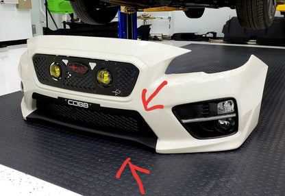 StickerFab [15-17 WRX/STI] 2018 Style Bumper Overlay Upper and Lower