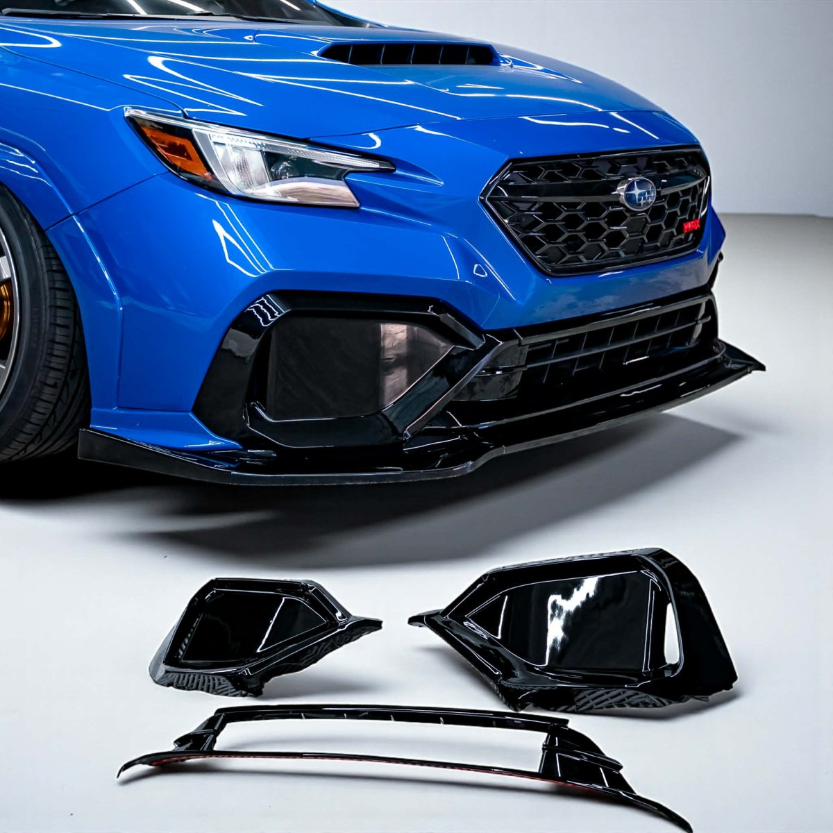 2022 - 2025 Subaru WRX Fog Light Bezel Cover Set - JDMuscleFog Light Bezel CoverVB-V1-GBK-FOG-BZLGloss blackBezels only