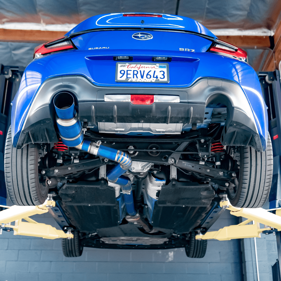 2022+ Toyota GR86 / Subaru BRZ AFD F1 Titanium Single Exit Catback Exhaust - JDMuscleExhaustGR86BRZ-F1-TI-1ECATBACK