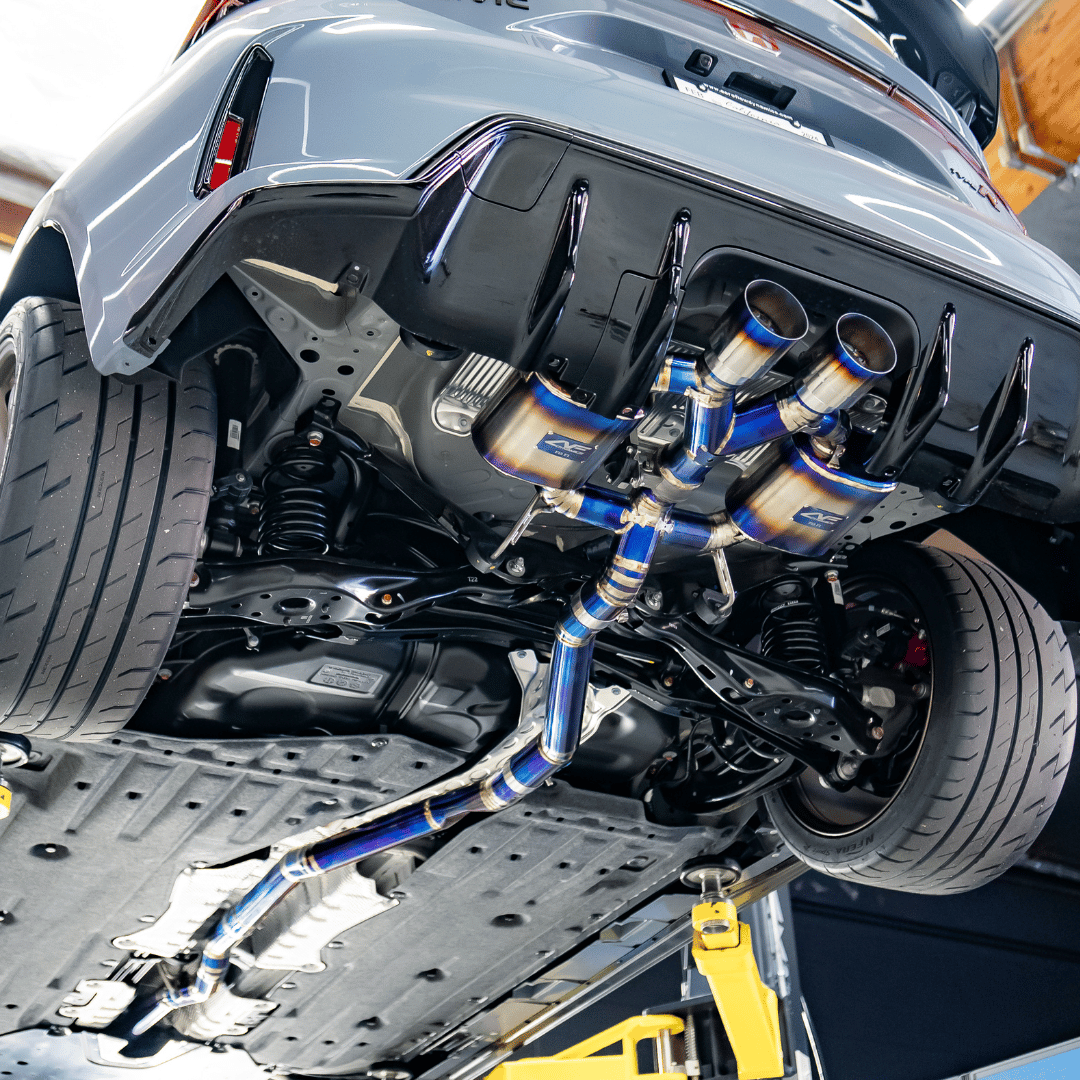 2023 - 2026 Honda Civic Type R FL5 AFD F1 Exhaust System - JDMuscleExhaustFL5-F1-TIT-DLTIPTitaniumDual tips
