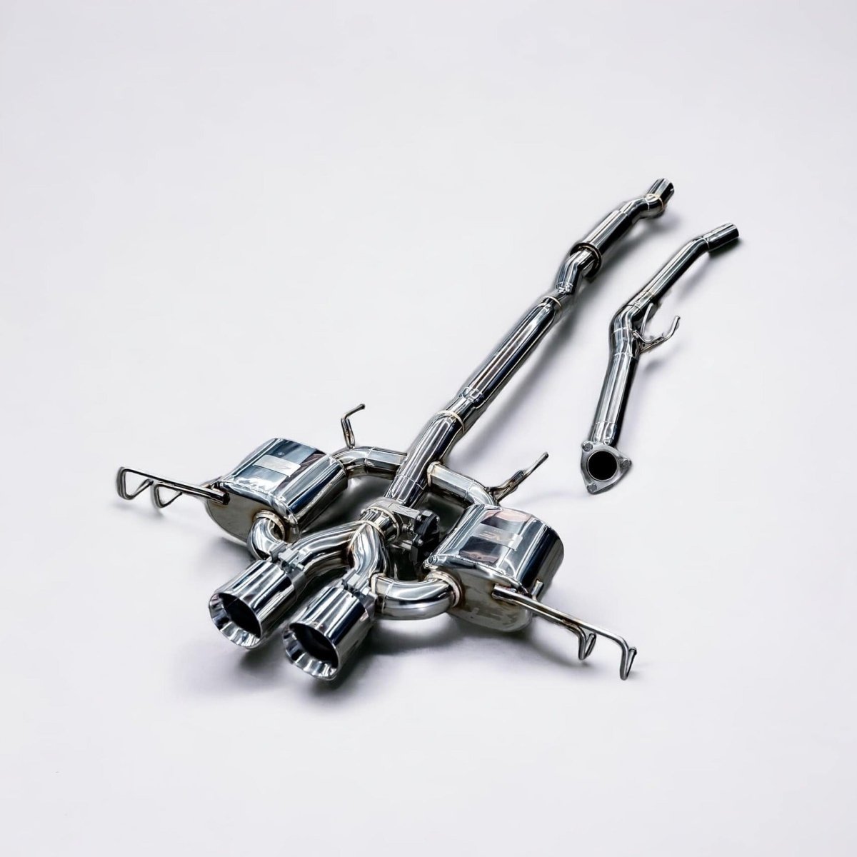 2023 - 2026 Honda Civic Type R FL5 AFD F1 Exhaust System - JDMuscleExhaustFL5-F1-STE-DLTIPStainless SteelDual tips