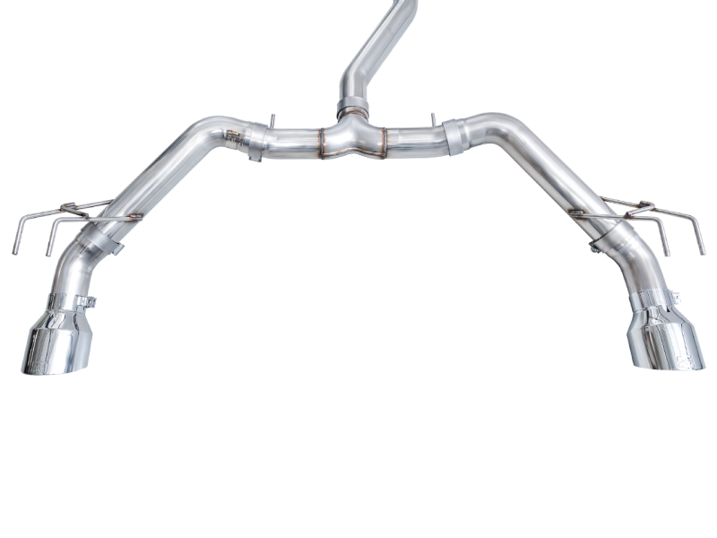 AWE Tuning [22-26 Civic Si/23-26 Integra] Track Edition Cat-Back Exhaust - 5-inch Chrome Silver Tips, AWE3020-32331
