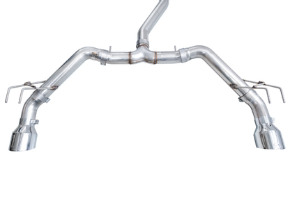 AWE Tuning [22-26 Civic Si/23-26 Integra] Track Edition Cat-Back Exhaust - 5-inch Chrome Silver Tips, AWE3020-32331