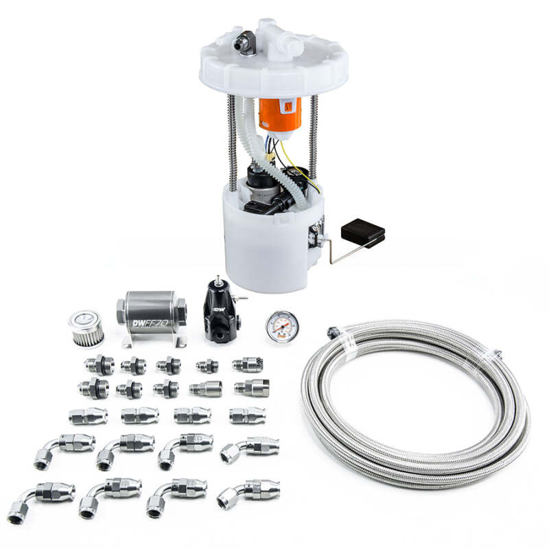 DeatschWerks [06-11 Civic] Si K20 DW400 Pump Module and Return Kit with PTFE Fuel Lines - Part DWK9-401-608-7041
