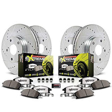 PowerStop [14-17 Infiniti Q50] Z26 Street Warrior Front and Rear Brake Kit - Drilled and Slotted, Zinc-Plated