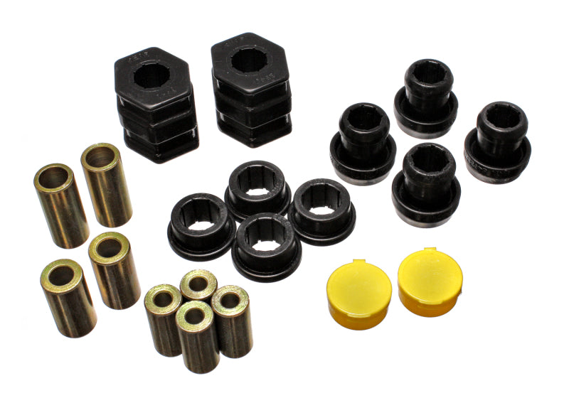 Energy Suspension [96-00 Civic] Front Control Arm Bushing Set - Black Polyurethane, Part 16.3114G