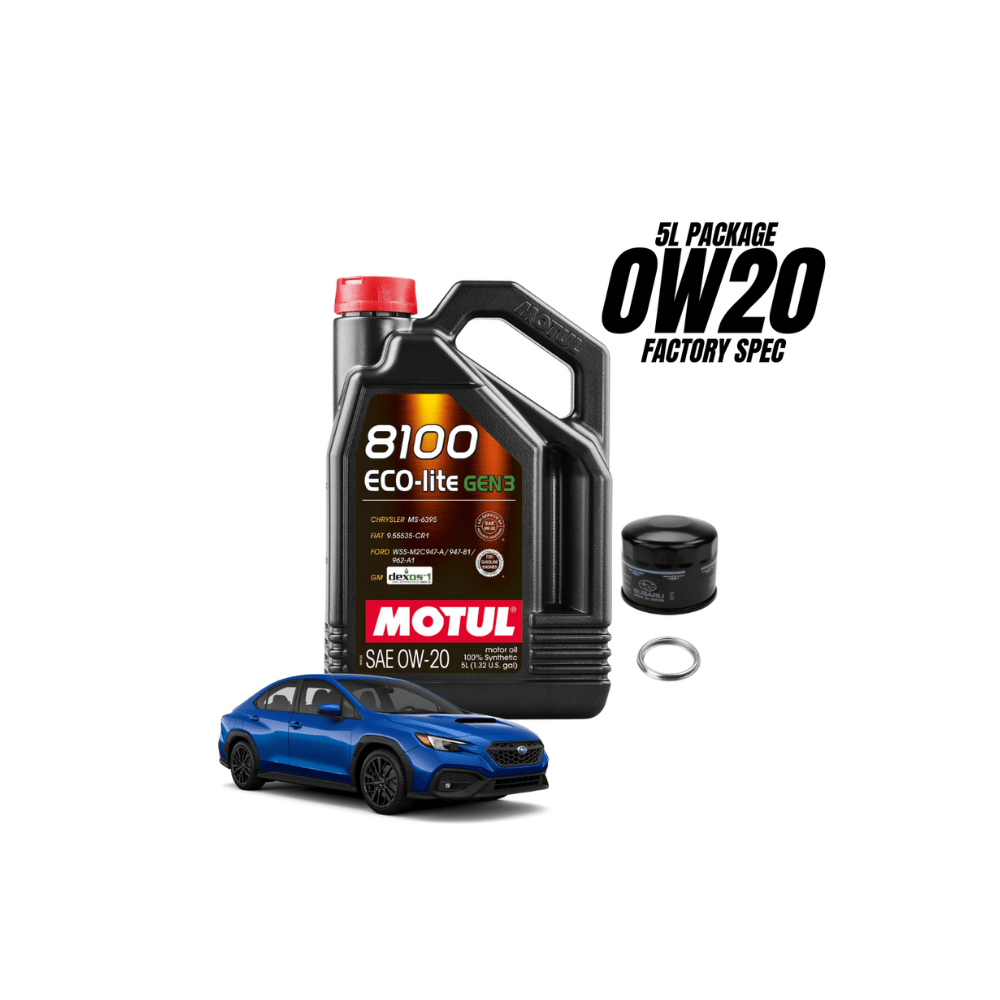 [22 - 26 WRX] 0w20 Oil Change Package | Motul 8100 ECO - LITE 5 Liter - JDMuscleOil Change PackageMOT-WRX22PKG-0w20