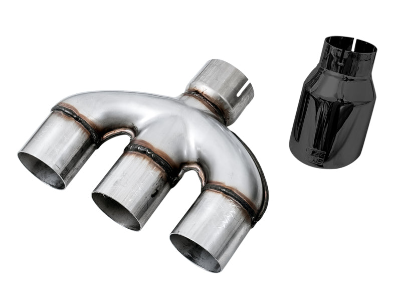 AWE Tuning [17-20 Civic Si] Track Edition Exhaust with Front Pipe and Triple Tips - Diamond Black