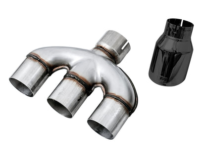AWE Tuning [17-20 Civic Si] Track Edition Exhaust with Front Pipe and Triple Tips - Diamond Black
