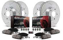 PowerStop [14-17 Q50] Z23 Evolution Sport Front & Rear Brake Kit - Drilled & Slotted Rotors, Carbon-Fiber Ceramic Pads