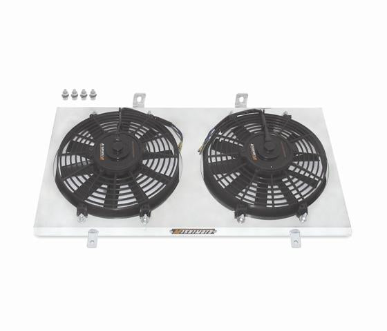 Mishimoto [83-87 Corolla] Aluminum Fan Shroud Kit - Black